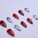 Crimson Elegance | Almond